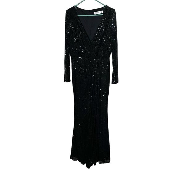 Mac Duggal Black Sequin Gown - Picture 10 of 14